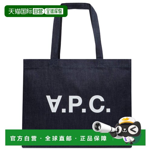 A.P.C. 女士 Daniela 标志印花牛仔购物袋 COHIZM61446