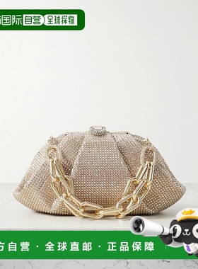 1h可退 潮奢 Judith Leiber 女士 Gemma 水晶装饰绸缎手包 H24200