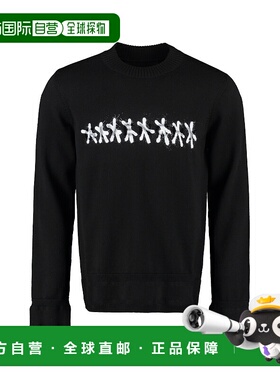 GIVENCHY 男士针织毛衣 BM90HC4Y5D001 AW2024 黑色 Crew-neck wo
