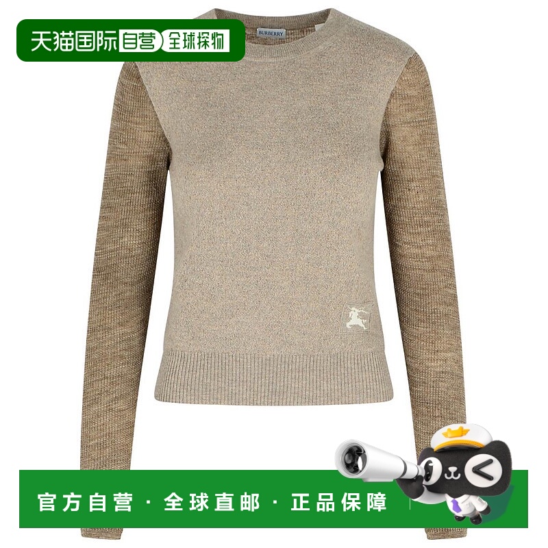 BURBERRY 女士针织衫 8117297C1509 AW2025 浅棕色