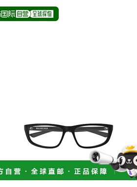 BALENCIAGA 男士眼镜 BB0407O001 SS2025 黑色
