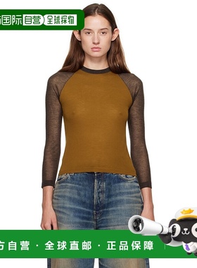 1h可退 潮奢 Acne Studios 艾克妮 女士 棕色半透明 T 恤 A60588