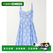 褶裥印花棉质府绸中长连衣裙 1h可退 ABMA1 玛尼 女士 潮奢 Marni