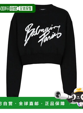 BALMAIN 女士卫衣 GF1JO080BD41EAB SS2026 黑色 