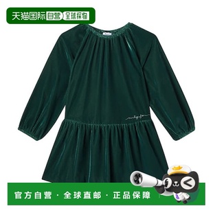 gufo 女童 褶皱连衣裙童装 1h可退 舒适时尚 green绿色 潮奢