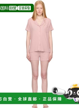 1h可退 潮奢 SKIMS 女士 粉色 Soft Lounge Short 睡衣套装 APSET