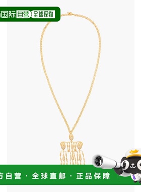 1h可退 潮奢 ZIMMERMANN 女士 12-karat 镀金水晶项链 5546S24GOL