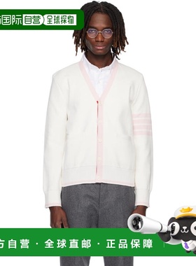 1h可退 潮奢 Thom Browne 汤姆 布朗 男士 白色 Cotton 4-Bar Mil