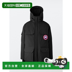 外套 2051M9061 CANADA 长袖 男士 黑色 连帽羽绒大衣 GOOSE