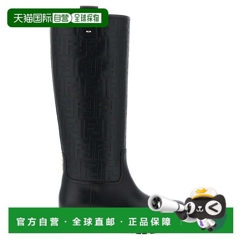 1h可退 FENDI 女士靴子 8W8574AY9OF0ABB AW2025 黑色 Filo 圆头