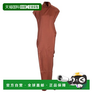 RO01D2586J73 AW2024 棕色 RICK Cupro 女士连衣裙 Long OWENS