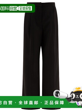 GIVENCHY 女士休闲裤 BW514Q15RE001 SS2025 黑色 Wool pleated t