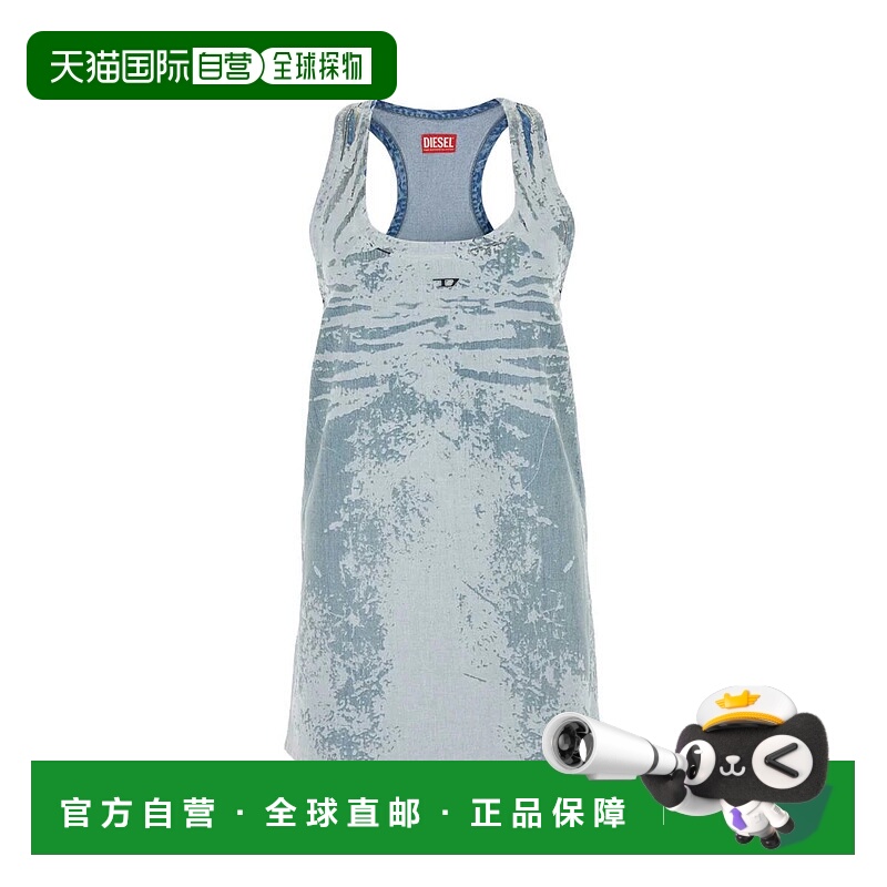 1h可退 DIESEL 女士连衣裙 A13818068NB01-37 SS2024 蓝色 Diesel