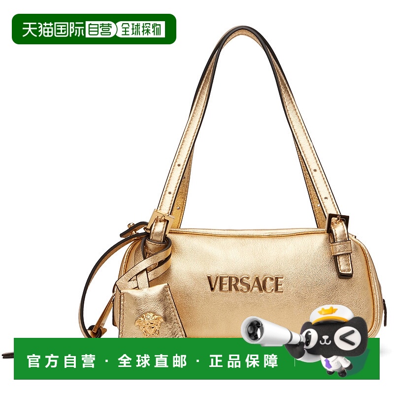 1h可退 潮奢 Versace 范思哲 女士 金色迷你 Tag Bowling Metalli