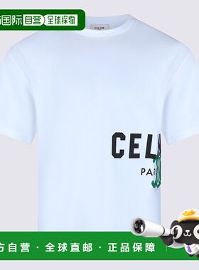 CELINE 男士T恤 RX0HV1242GJL3 SS2026 白色短袖