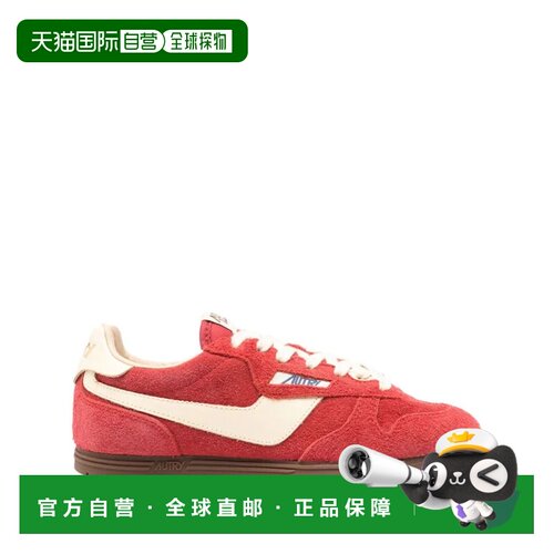 AUTRY 男士运动鞋 WSLWUB08RSUEDE SS2025 红色 