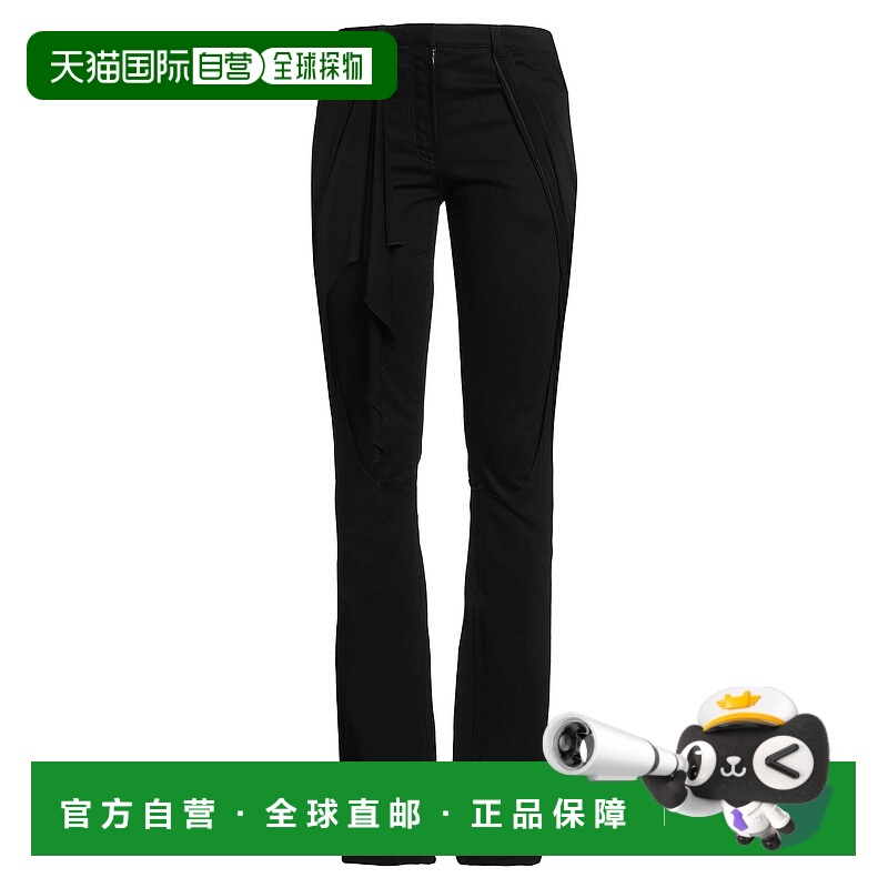 1h可退 潮奢 Courreges 女士 小喇叭牛仔裤 black黑色 舒适时尚