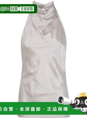 BALMAIN 女士T恤 FF1AE165SE950 AW2025 浅棕色 Balmain Halterne