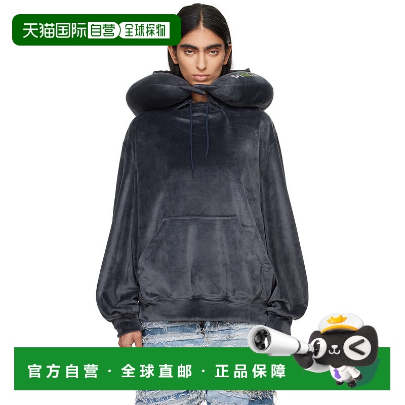 1h可退 潮奢 Doublet 女士 海军蓝 Neck Pillow 连帽衫 24AW49CS3