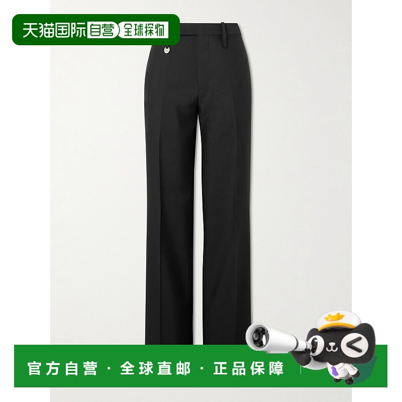 1h可退 潮奢 Burberry 巴宝莉 男士 黑色羊毛裤子 8087049