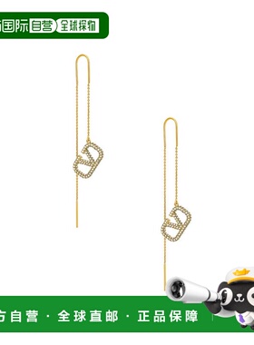 1h可退 潮奢 valentino 华伦天奴 女士 V 徽标标志耳环 XW2J0D05Y