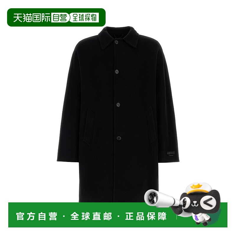 1h可退 PRADA 男士大衣 UC531DSOOO16MEF0002 SS2025 黑色