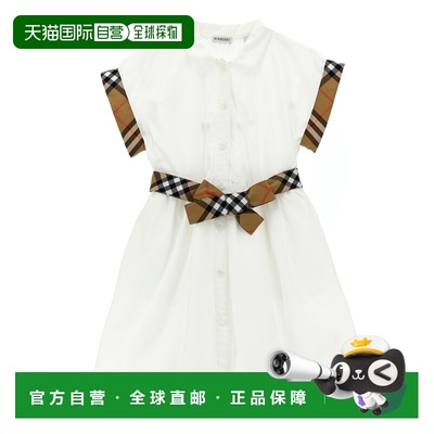 BURBERRY 女童连衣裙 8117162WHITE SS2026 白色 'Juliet' dress