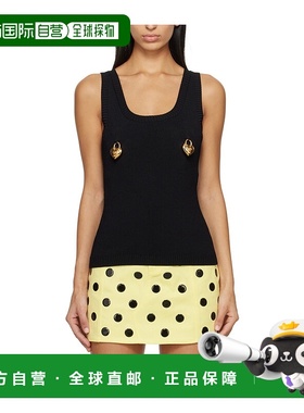 1h可退 MOSCHINO 女士衬衫 08860504J0555 SS2024 黑色 Heart Loc