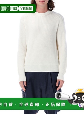 PRADA 男士针织衫 UMB906154EF0AQ1 SS2025 白色 Cotton crewneck