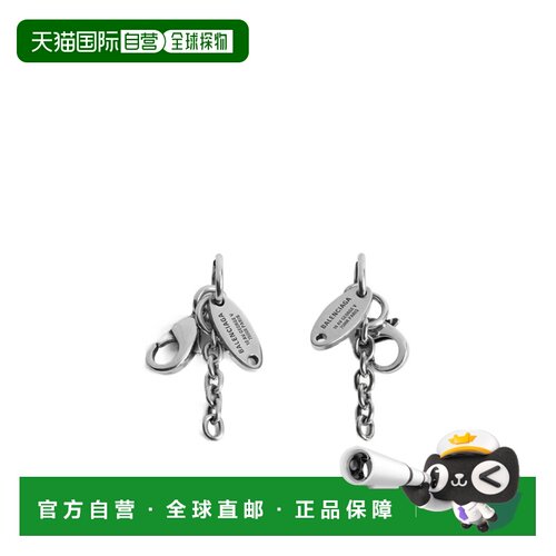 BALENCIAGA 女士耳饰 869812TZ99I0911 AW2026 银色耳环