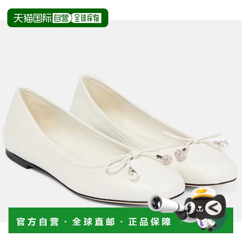 JIMMY CHOO 女士休闲鞋 ELMEFLATNAPLATTE CO 白色 ‘Elme’ leat