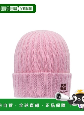 GANNI 女士帽子 B302010304T SS2026 粉红色 Wool blend beanie