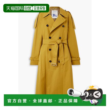 潮奢 Burberry 巴宝莉 女士 束带棉质斜纹呢风衣 WSP24WOAES526B7