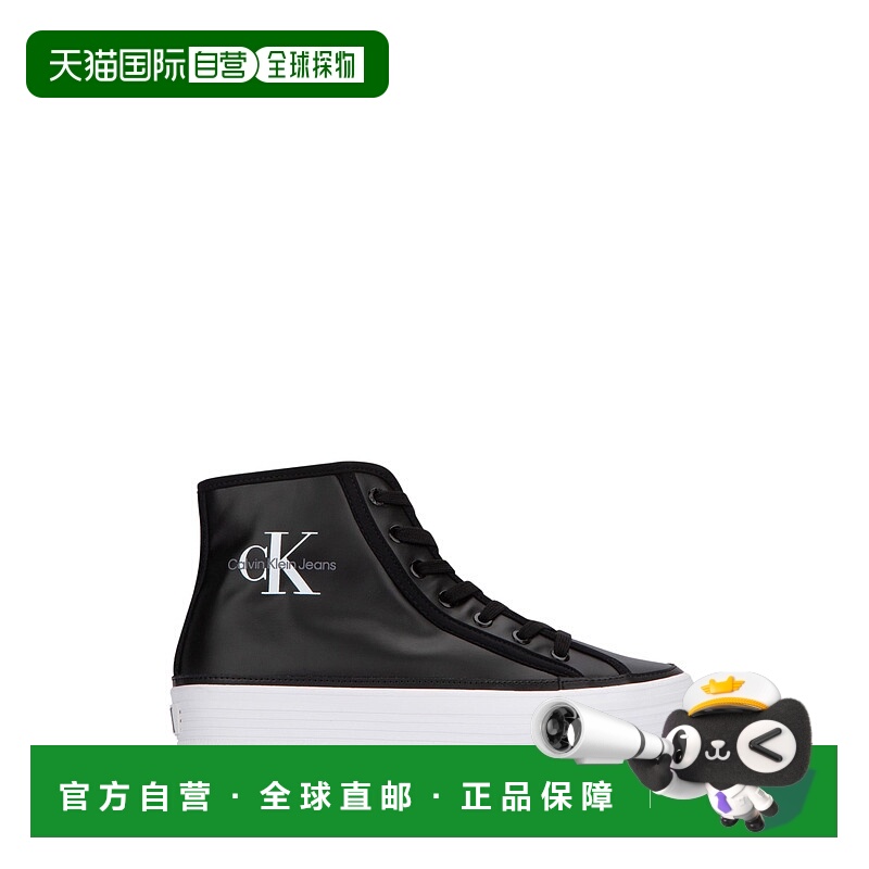 1h可退 潮奢 Calvin Klein 卡尔文 克莱恩 女士 系带高帮休闲鞋 Y