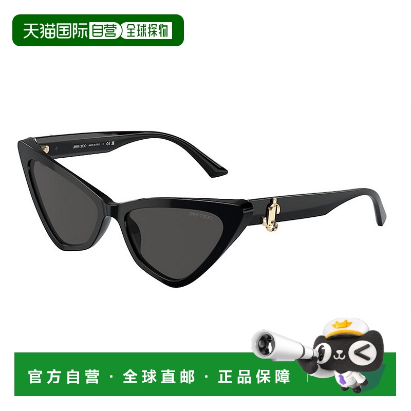 JIMMY CHOO 女士眼镜 JC5008500087 SS2025 黑色 徽标太阳镜