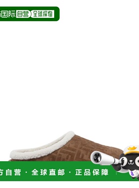 1h可退 潮奢 Fendi 芬迪 男士 FF Embeoosed 一脚蹬木鞋 7D1823AS