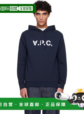 1h可退 潮奢 A.P.C. 男士 海军蓝 Standard Grand VPC 连帽衫 COH