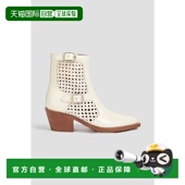 潮奢 Nellie Chloe 1h可退 蔻依 女士 皮质牛仔靴子 CHC23S807CC1