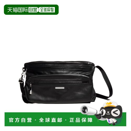 GUCCI 男士斜挎包 875377AAGSW1000 SS2026 黑色 Tag 中号斜挎包
