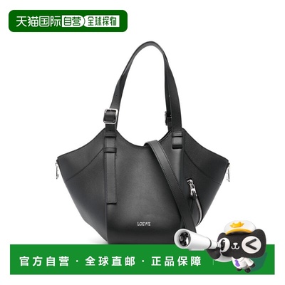 LOEWE 女士手提包 A538HHBX071100 SS2026 黑色 Hammock Flip 单