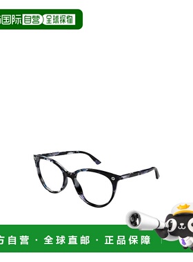 GUCCI 女士眼镜 GG0093O008 SS2025 黑色古驰 猫眼形状平光镜
