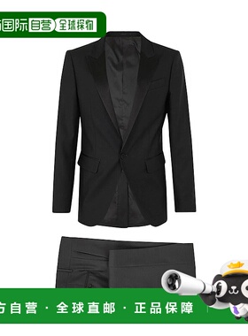 DSQUARED2 男士西服套装 AW2022 S74FT0436S39408 黑色西装