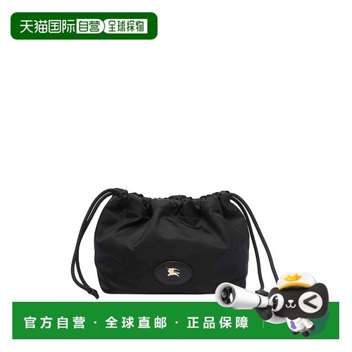 BURBERRY 女士手拿包 8111317 SS2025 黑色 Horseshoe Reversible