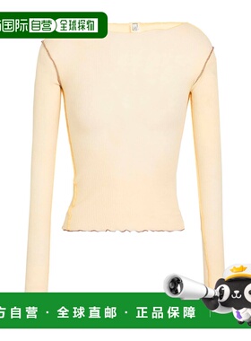 1h可退 潮奢 Baserange 女士 T恤 yellow黄色 舒适时尚