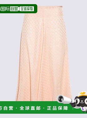 FENDI 女士半身裙 FQ7655AUQGF1RX0 SS2025 粉红色a字裙