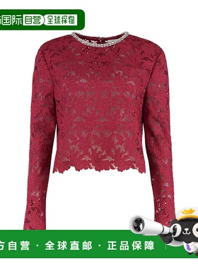 1h可退 SELF-PORTRAIT 女士T恤 RS26171TBUBURGUNDY SS2026