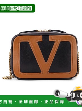 1h可退 潮奢 valentino 华伦天奴 女士 VLogo 貼片拉鍊斜背包 7W2