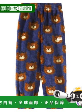 1h可退 潮奢 tinycottons 男童 Bears 抓绒运动裤童装卫裤休闲裤
