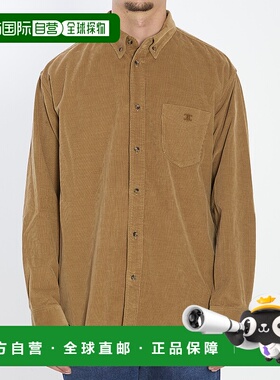 CELINE 男士衬衫 RC07O216TGCB1 AW2025 棕色 Corduroy shirt