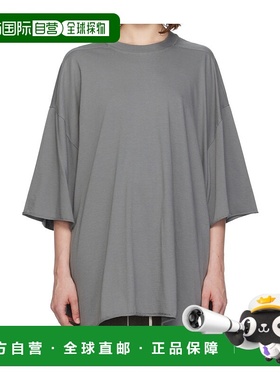 RICK OWENS 女士T恤 RP02E4204JA06 AW2025 灰色 圆领T恤